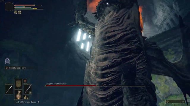 Elden Ring - Magma Wyrm Makar Boss Gameplay смотреть онлайн