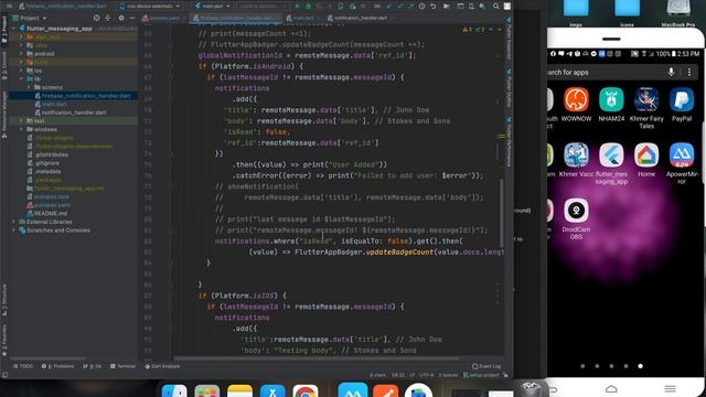 Push Notifications in Flutter using Firebase (IOS & Android) Source Code смотреть онлайн