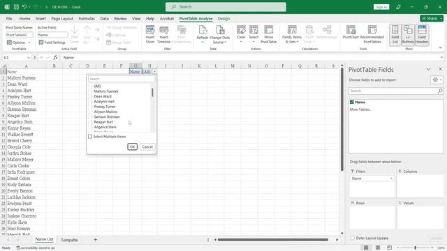 Excel – Create Worksheet from List (OE H-016 EN) смотреть онлайн