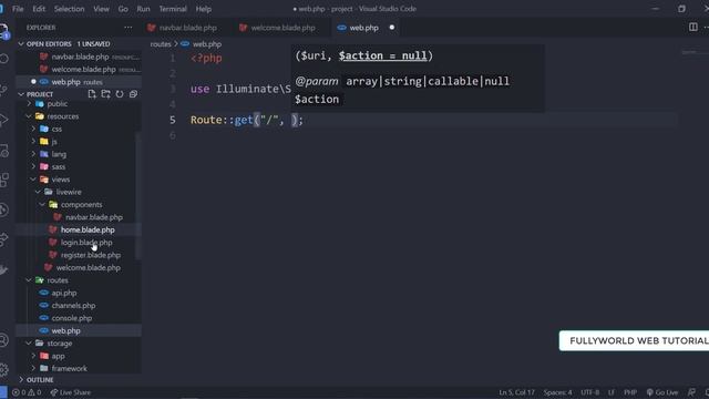 #3 Navigation and Login System Routes | Laravel Livewire Single Page Application With Login System смотреть онлайн