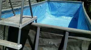 Каркасный бассейн третий сезон.Как хранили зимой.