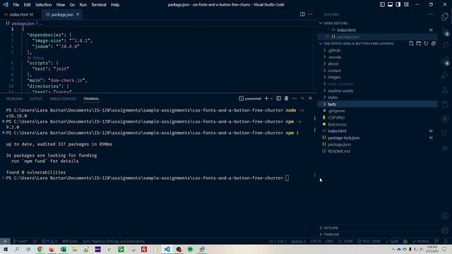 Running assignment tests in VS Code using Node смотреть онлайн