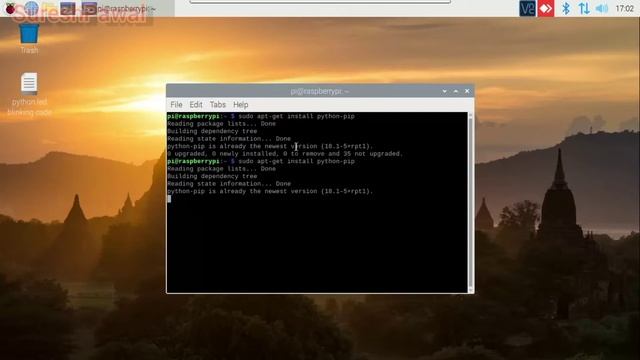 Blinking Led with Raspberry pi using python In Hindi !! Easy steps !! ESIoT Practical !! смотреть онлайн