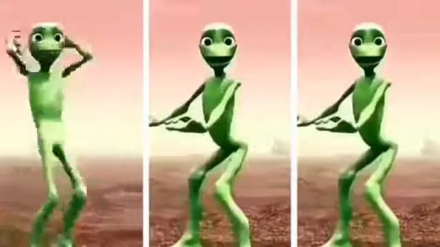 Как выглядит танец зеленого человека, когда видео ускоряется? смотреть онлайн