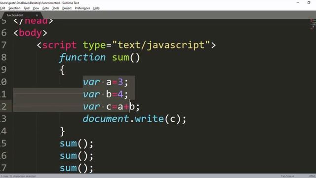 #2 Function without parameter and without returning value смотреть онлайн