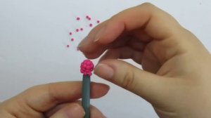 Малина из полимерной глины | Ягоды с морозным эффектом из глины | Быстрый способ лепки малины