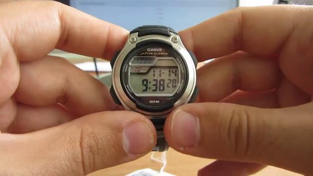 Casio W-212H-1A видео-обзор настройка смотреть онлайн