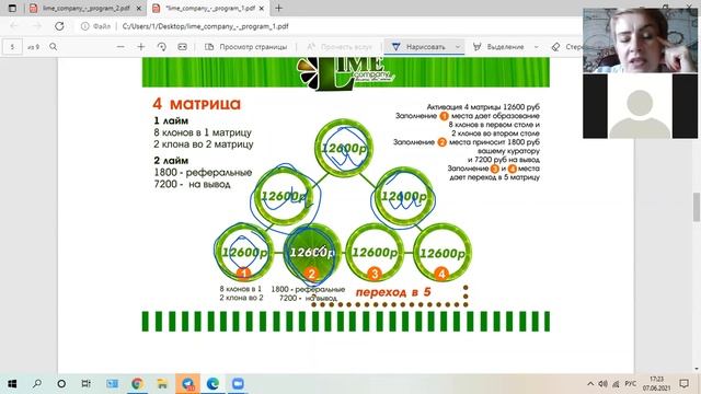 Маркетинг план площадки Лайм (полный разбор матрицы, откуда деньги) смотреть онлайн