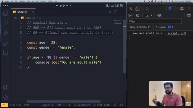 Logical Operators In Javascript смотреть онлайн