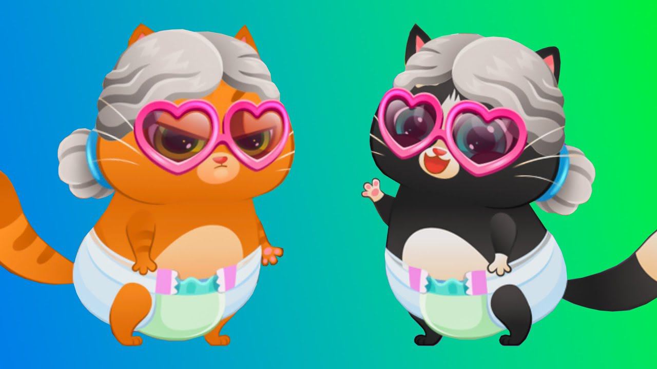 Суровый КОТИК БУБУ #94. Котенок бабушка. Мультик ИГРА про котят на Игрули TV смотреть онлайн