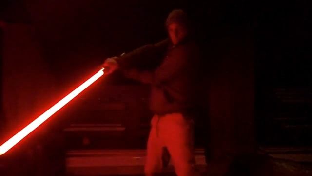 Lightsaber Segmented String Blade Demo in the dark: 8mm Red for Plecter Labs CF LS смотреть онлайн