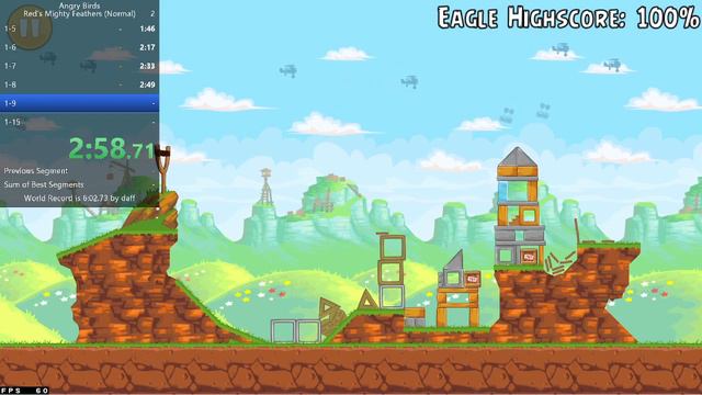 Angry Birds Red's Mighty Feathers Speedrun (Normal) (Mighty Eagle) (5:54) (World Record) смотреть онлайн