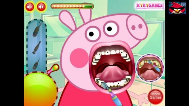 Свинка Пеппа болят зубы лечим видеоигра Game Peppa Pig смотреть онлайн