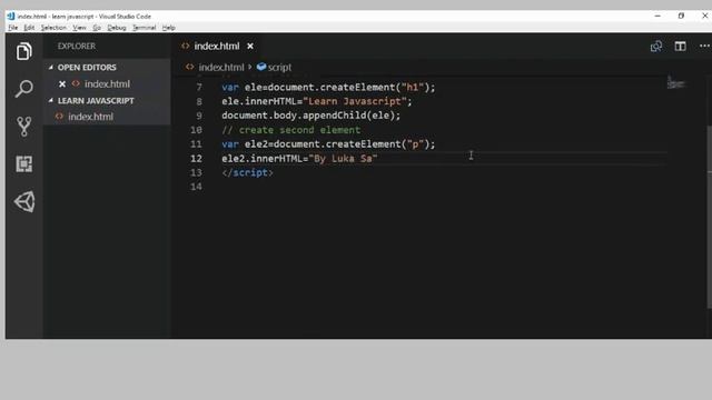 create element in javascript-part1 | create element javascript смотреть онлайн