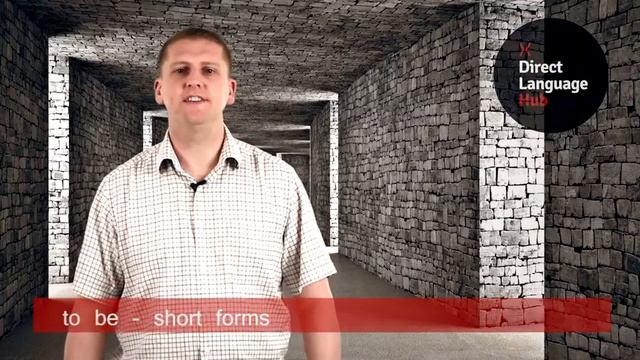 English lessons with native speaker: TO BE - short forms смотреть онлайн