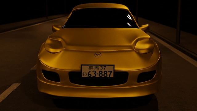 Third Render in Blender Mazda RX-7 FD смотреть онлайн