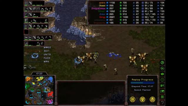 Starcraft: BGH Big Game Hunters 4vs4 - PPPTvsPPZT # Replay смотреть онлайн