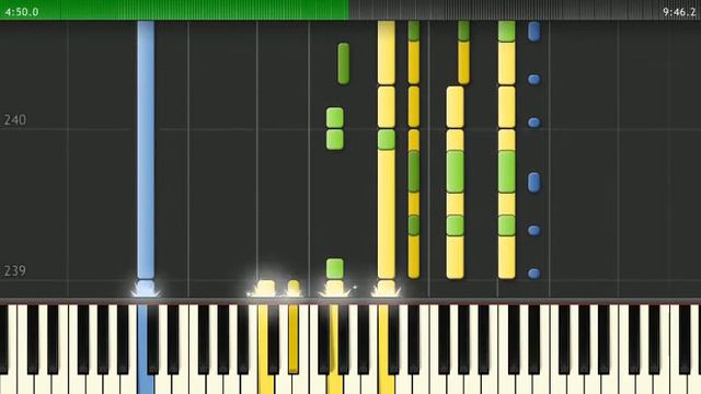 Skyrim - Battle themes (synthesia) смотреть онлайн