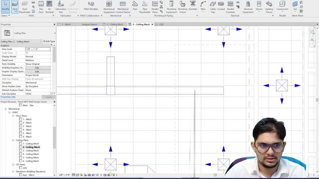 Revit MEP 2023 Shopping Mall Design | HVAC Supply Systems | Part - 1 смотреть онлайн