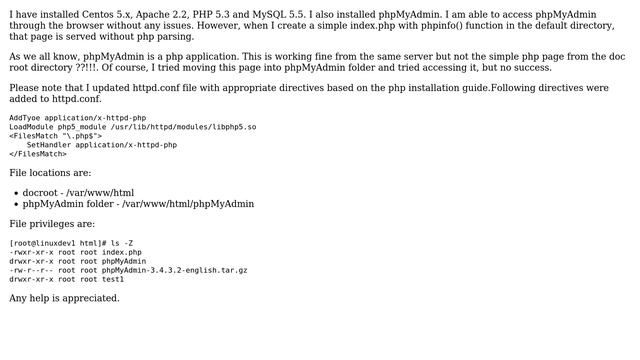 DevOps & SysAdmins: PHP pages are not parsed by Apache on CentOS смотреть онлайн