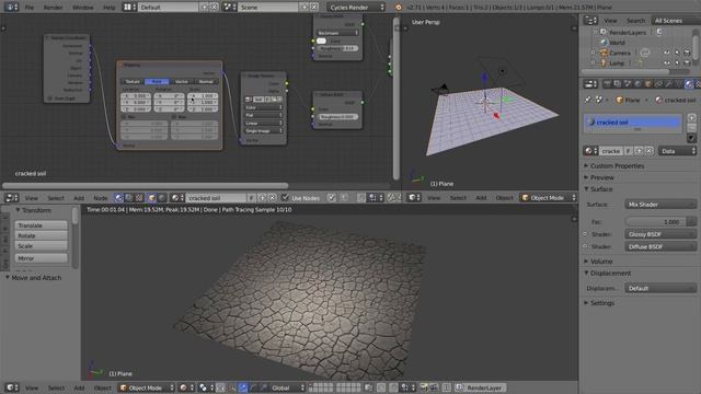 Blender 2.7 Tutorial #12 : Image Textures & Bump Maps #b3d