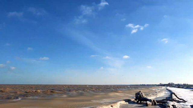 Должанская январь 2023 первый снег #должанская #ейск #кубань #азовскоеморе #море #зима #djimini2 #ю