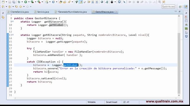 tutorial java.util.logging 2018: 3. Implementar bitácoras Java paso a paso смотреть онлайн