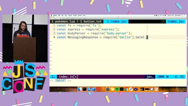 Playing Pokemon Together With Node.js - Samuel Agnew - JSConf US 2019 смотреть онлайн