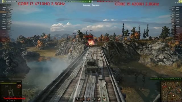 Asus G550JK | Core i7 4710HQ VS Core i5 4200H | WoT 9.5 | Максимум, FXAA, тройная буферизация смотреть онлайн