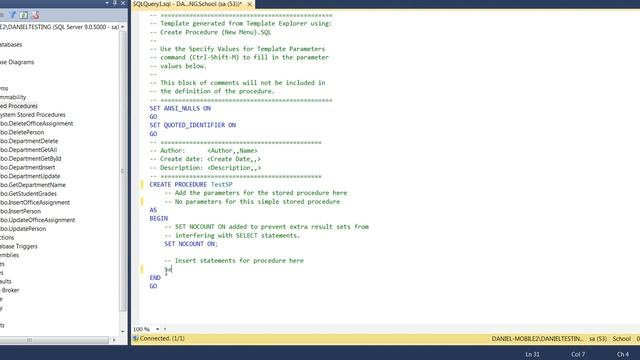 MS SQL 2012 Ho to Create Simple Stored Procedure смотреть онлайн