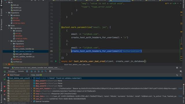 УРОКИ FASTAPI НА БОЕВОМ СЕРВИСЕ 6. ДОБАВЛЕНИЕ JWT В ENDPOINT И ТЕСТЫ. ПРОВЕРКА РАБОТЫ ПРОЕКТА смотреть онлайн