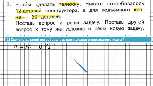 Страница 32 Задание 2 – Математика 2 класс (Моро) Часть 2 смотреть онлайн