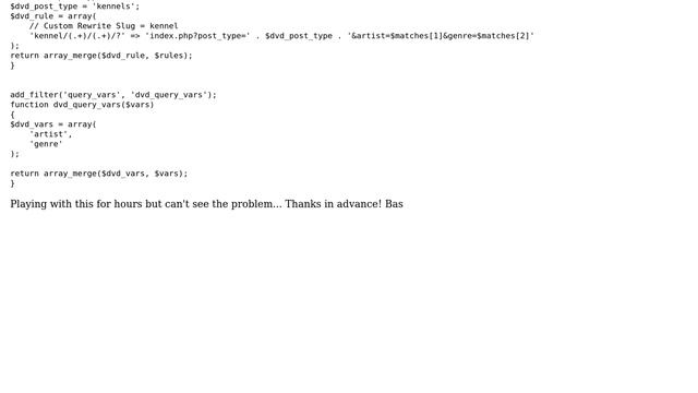 Wordpress: Custom post type, permalink, add query variables problem смотреть онлайн