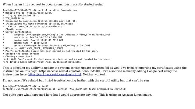 All TLS requests giving Peer's certificate issuer has been marked as not trusted by the user смотреть онлайн