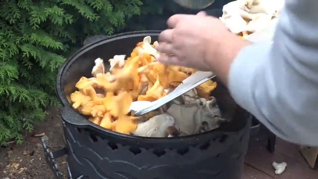 КОПЧЕНЫЕ РЁБРА С ГРИБАМИ в печке под казан Бухара 2 Производственной компании Огонь