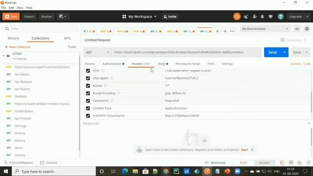 UiPath Orchestrator API Using Postman | Part 8 | Create & Get All Queue items смотреть онлайн