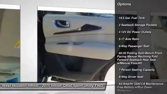 2015 Infiniti QX60 Houston TX X6B560 смотреть онлайн