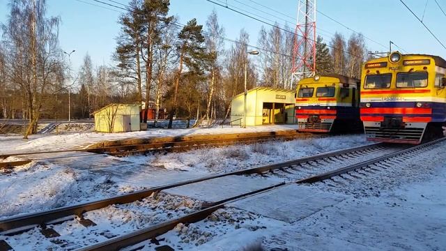[LDZ] ER2-1307 and ER2T-7114, Garciems stop, Vecaki - Carnikava stretch смотреть онлайн