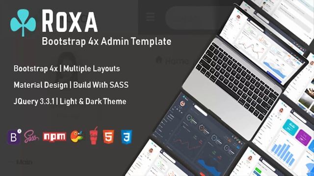 Roxa - Bootstrap 4 Material Design Admin Dashboard Template | Themeforest Website Templates and смотреть онлайн