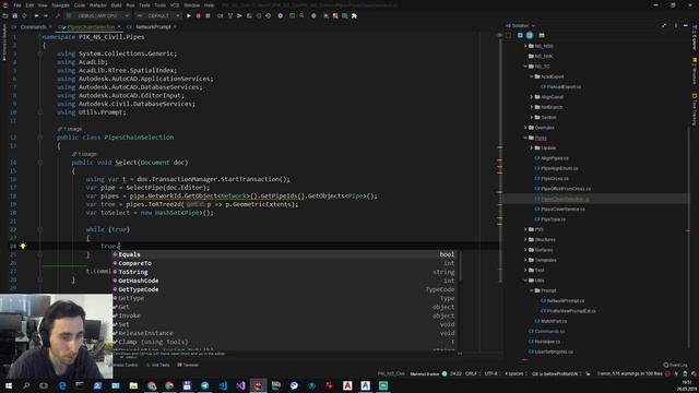 Live coding c# AutoCAD/Civil смотреть онлайн