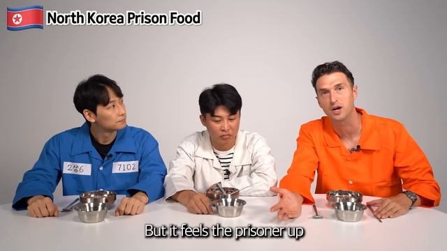 People Try Each Country's PRISON Food For the First Time!! (North Korea, South Korea, USA) смотреть онлайн