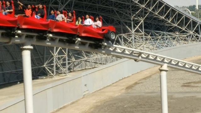Ferrari World in Dubai | Fastest roller coaster in world смотреть онлайн