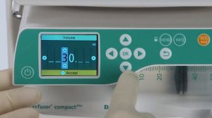 B. Braun Perfusor® Compactplus si Infusomat®  Compactplus: Setare Terapie - Volum si Timp