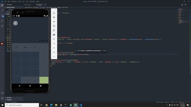 React Native ⚛️: Calculadora com light e dark theme смотреть онлайн