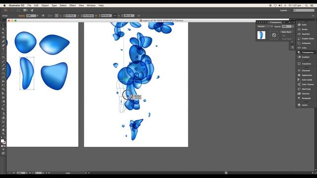 Organic Bubbles - Adobe Illustrator/Photoshop - Graphic Design смотреть онлайн