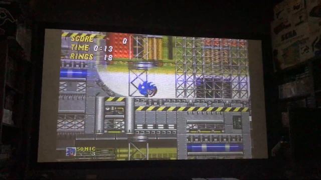 Sonic 2 on genuine original hardware CRT projector смотреть онлайн