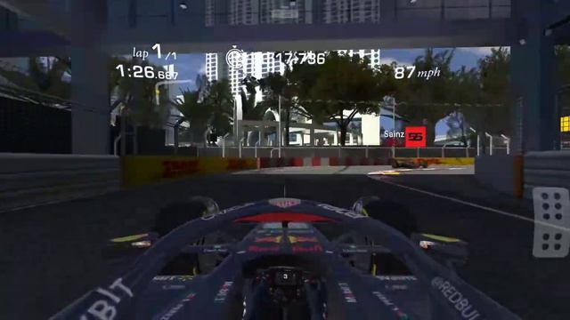 Oracle red Bull Racing RB18/Singapore Grand Prix/complete lap in 1.44/Real racing 3 смотреть онлайн