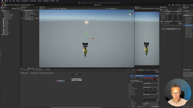 Unity 3D + Playmaker - Runner Series - Adding 3 Lane Movement to Player - Easy Beginner Movement смотреть онлайн