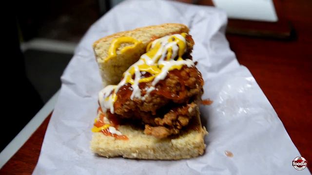 Coconut Bake Fried Chicken Sandwich at Block 22 in Canaan, T&T | Foodie Finds смотреть онлайн