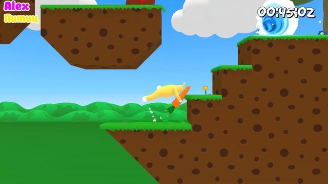 Super Bunny Man. Максимально упоротая игра смотреть онлайн